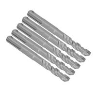 Changor Foret à Percussion Rotatif 110 Mm, Pointe en Carbure Durable (10mm) | Jeu de 5 pièces, spirale 2 cannelures, adapté pour Bosch, , , brique, pierre