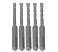 Changor Foret à Percussion Rotatif 110 Mm, Pointe en Carbure Durable (6mm) | Jeu de 5 pièces, spirale 2 cannelures, adapté pour Bosch, , , brique, pierre