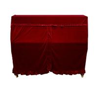 Changor Housse Piano, Pleuche Classique Protection Complète (Rouge) | Matériau durable et lisse, léger, respirant, facile à nettoyer