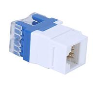 Changor Kit de Connecteurs 180° pour Module RJ45, Adaptateur D'informations Réseau Compact pour la Transmission de Données, Ensemble de 3 Pièces avec Cache-poussière, Conçu pour Le Câblage UTP CAT5E