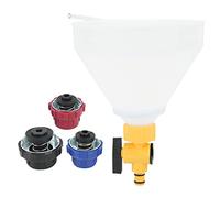 Changor Kit de Remplissage Efficace de Système de Refroidissement de Moteur D'entonnoir de Recharge de Liquide de Refroidissement de Radiateur pour Matériau: ABS, 3 Adaptateurs