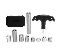 Changor Kit de Vis de Lestage pour Queue de Billard, Outil de Réglage en Aluminium SUS, Lot de 8, 2,8 à 56 G, pour L'équilibrage de la Queue.
