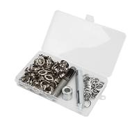 Changor Kit D'outils pour œillets, Ensemble D'œillets Durables pour Vêtements et Projets D'artisanat, œillets Métalliques, 100 Ensembles (12mm)
