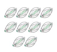 Changor Mangeoire de Pêche en Acier Inoxydable, Support à Ressort, Accessoire pour Une Attraction Rapide et Une Longue Durée de Vie, 10 Pièces, Cage à Appâts pour Les Amateurs de Pêche (Grand Format