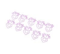 Changor Mignons Trombones en Métal en Forme de Radis Violet pour L'organisation du Bureau et la Classification des Documents, Légers et Portables, 100 Pièces avec Boîte de Rangement