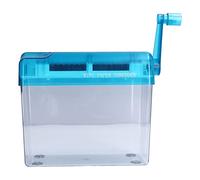 Changor Mini Broyeur Manuel Compact et Durable Facile à Utiliser pour Le Bureau à Domicile et L'artisanat 20,5 Cm ABS Bleu