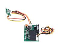 Changor Module de Capteur de Mouvement PIR, Commutateur de Détection de Corps Humain Infrarouge de Sortie de Relais 12 V CC, Plage de 120 Degrés 5 M avec Réglage du Retard