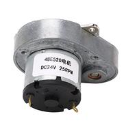 Changor Moteur à Engrenages DC24V en Alliage D'aluminium, Moteur de Réduction de Vitesse Autobloquant pour équipement Industriel avec Bobine en Laiton, Conception Durable (25 tr/min)