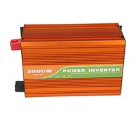 Changor Onduleur à Onde Sinusoïdale Pure 3000W, Conception Compacte, Sortie à Haute efficacité pour Camping-Car, Bateaux et Panneaux Solaires, Alliage D'aluminium (DC24V)