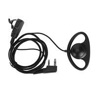 Changor Oreillette de Talkie-walkie, ABS Noir, Suppression du Bruit, Casque Radio Multifonctionnel à 2 Voies, Mains sans Communication pour la sécurité, L'hôtellerie de Vente au Détail