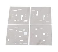 Changor Pochoir de Protection de Câble D'écran, Lot de 4, Boîte à Outils de Protection IC Tactile en Acier Inoxydable Durable pour Modèles IOS 11 12 13