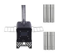 Changor Poêle à Bois Portable Multifonctionnel pour Tente de Camping en Plein Air, Facile à Nettoyer, pour la Cuisine, la Pêche, la Randonnée pour les Petits Campeurs