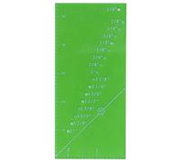 Changor Règle de Couture Compacte Transparente pour des Mesures Précises du Tissu, Fournitures de Quilting, 13,9 X 6,3 Cm, Vert