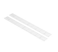 Changor Règles de Matelassage Professionnelles Antidérapantes, Haute Précision 5x50cm, Adaptées à L'artisanat Domestique, 2 Pièces