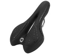 Changor Selle de VTT Confortable en Cuir PU, Siège Respirant pour Les Cyclistes de Longue Distance (Noire)