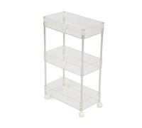 Changor Support de Rangement de Cuisine, Chariot Utilitaire Roulant Mince | Conception multifonctionnelle, mobilité facile, stockage à 3 couches, matériau ABS, adapté à la salle de bain et à la cuisine