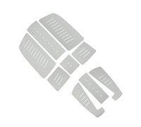Changor Tapis de Traction Antidérapant pour Planche de Surf EVA, Tapis D'assemblage Confortable et Durable pour Longboards, Paddleboards, 9 Paquets (Gris)