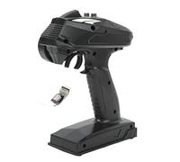 Changor Transmetteur RC Noir 2.4G, Télécommande Sensible avec Récepteur pour Voiture et Bateau RC, fonctionnalité 6CH