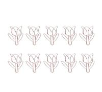 Changor Trombones en Forme de Fleur, 10 Pièces, pour Marque-page et Classement, or Rose