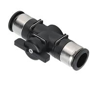 Changor Vanne à Bille Pneumatique Haute Résistance à Connexion Rapide pour Outils Pneumatiques, Vanne de Connexion en Cuivre nickelé Durable pour Tuyauterie D'air