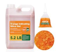 CHANGTIKEJI Perles déshydratantes en gel de silice orange de 2,4 kg - Absorbeurs d'humidité réutilisables pour appareil photo, électronique, livres, documents, filaments 3D, vêtements, peinture