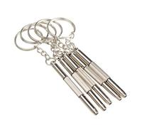 changwei 5 x Mini 3 en 1 porte-clés multifonctions tournevis en acier inoxydable Cadres optique/Lunettes/Lunettes/Lunettes de soleil/Bijoux/montres réparation outils