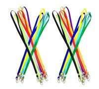 Changyeah 20 cordons multicolores avec crochet rotatif pour carte d'identité, timbres, badges, clés, porte-cartes, porte-badges (10 couleurs)