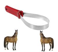 Changyeah Couteau de soudage avec griffes, peigne à ressort pour animaux de compagnie, peigne à curry en métal idéal pour tirer la sueur, peigne à curry en métal avec lame double face et poignée