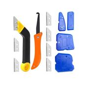 Changyeah Lot de 13 grattoirs Joints pour enlever le mortier avec 7 lames de rechange, grattoir pour enlever le mortier, pour le nettoyage des carreaux de sol de mur de salle