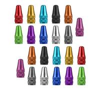 Changyeah Lot de 22 bouchons de valve de vélo, 11 couleurs françaises, bouchons de valve de pneu de vélo