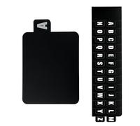 Changyeah Lot de 26 intercalaires alphabétiques en polypropylène noir A4 3 trous