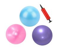 Changyeah Lot de 3 balles d'exercice Pilates de 25 cm - Extra épaisses et résistantes - Antidérapantes et légères - Pour le yoga, la maison, le bureau