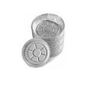 Changyeah Lot de 50 moules ronds en aluminium de 20,32 cm - Friteuse à air jetable - Récipients ronds en aluminium - Pour cuire, cuire à la vapeur, cuisiner, conserver