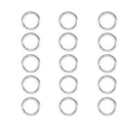 Changyeah Mousquetons Ronds, Alliages, 15 pièces Accessoires d'attrape-Sac, Anneaux d'ouverture, Anneaux, Boutons à Ressort, Boutons clés de vêtements de Sac à Bijoux (Argent)