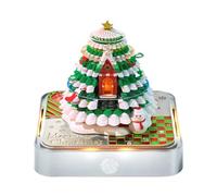 CHANGYUE Calendrier des pièces de temps pour les décorations de Noël, calendrier de bureau avec léger, calendrier d'art de la note de mémoire 3D Sculpture en papier, calendriers d'art pour le bureau à