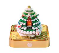 CHANGYUE Calendrier des pièces de temps pour les décorations de Noël, calendrier de bureau avec léger, calendrier d'art de la note de mémoire 3D Sculpture en papier, calendriers d'art pour le bureau à