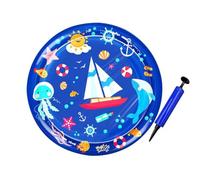 CHANGYUE Cat Water Mat Interactive Play Play Mat Bed Water Cat pour Chats (65 cm Bleu)