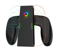 CHANGYUE Charging Grip pour pour Switch 2 Joy-Con Portable Charger Dock ABS Controller Grip Pandage GamePads Grip Handle Great Bracket Portez pour Switch 2 Joy-Con Gaming Accessoires
