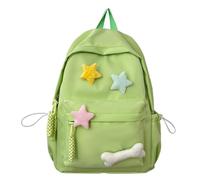 CHANGYUE Cute Star Backpack Junior High Nylon Trendy Daypack Large Capacity | Cute Star Backpack Junior High Backpack Large Capacity Daily Rucksack Cartoon Fashion Backpack for Nylon