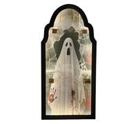 CHANGYUE Halloween Hologram Ghost Mirror, Spooky Scary Ghosts Mirror for Halloween Decor, Warm Light Ghost Mirrors Night Light Home Decor Accessoires (E S)