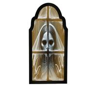 CHANGYUE Halloween Hologram Ghost Mirror, Spooky Scary Ghosts Mirror for Halloween Decor, Warm Light Ghost Mirrors Night Light Home Decor Accessoires (D)