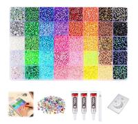 CHANGYUE Kit éblouissant de strass en résine, kit de strass Bedazzler pour ongles avec 3 x 10 ml de colle pour décoration artisanale, cadeau de Saint-Valentin pour filles et femmes (style 1)