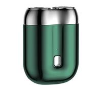 CHANGYUE mini rasoir électrique à double tête rasoir portable rechargeable pour hommes (vert)