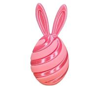 CHANGYUE Oeufs de Pâques pré-remplis, œuf surprise de lapin articulé, remplisseurs de panier, œufs en spirale colorés 3D, cadeau joyeux de Pâques (tourbillon rose)