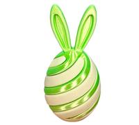 CHANGYUE Oeufs de Pâques pré-remplis, œufs surprise de lapin articulés, panier de Pâques, imprimés 3D, œufs en spirale colorés, cadeau de Pâques (tourbillon de citron vert) (G)