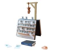 CHANGYUE PlayBook'd Hangman, Jeu de vocabulaire et d'orthographe, Jeu de société Familial, Conception Livre pour Adultes et Enfants