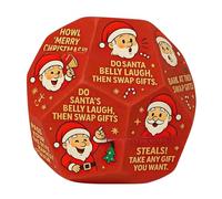 CHANGYUE Santa Swap Gift Exchange Dice Game, Hilarant Roll A Snowman Dice Game, Gift Exchange Games Dices, Christmas Stocking Stuffers Gifts for Noël et Vacances en Famille (Red 1PC)