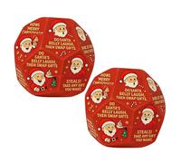 CHANGYUE Santa Swap Gift Exchange Dice Game, Hilarant Roll A Snowman Dice Game, Gift Exchange Games Dices, Christmas Stocking Stuffers Gifts for Noël et Vacances en Famille (Red 2PCS)