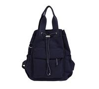 CHANGYUE Women Nylon Laptop Backpacks Aesthetic Drawstring Large Capacity | Casual Travel Daypack Padded Shoulder Straps Mesh Side Pockets for Business Teacher Travel Picnics Parties