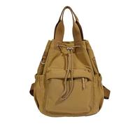 CHANGYUE Women Nylon Laptop Backpacks Aesthetic Drawstring Large Capacity | Casual Travel Daypack Padded Shoulder Straps Mesh Side Pockets for Business Teacher Travel Picnics Parties